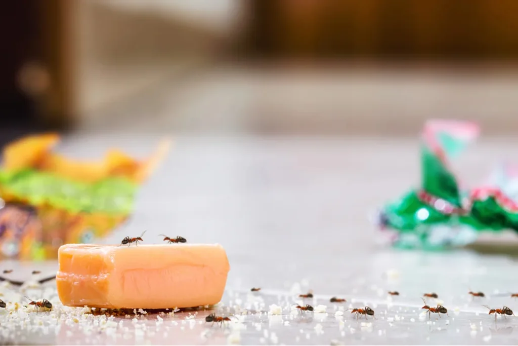 ants on the candies