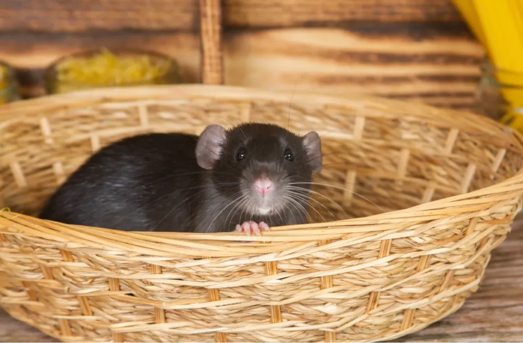 rat found in the basket