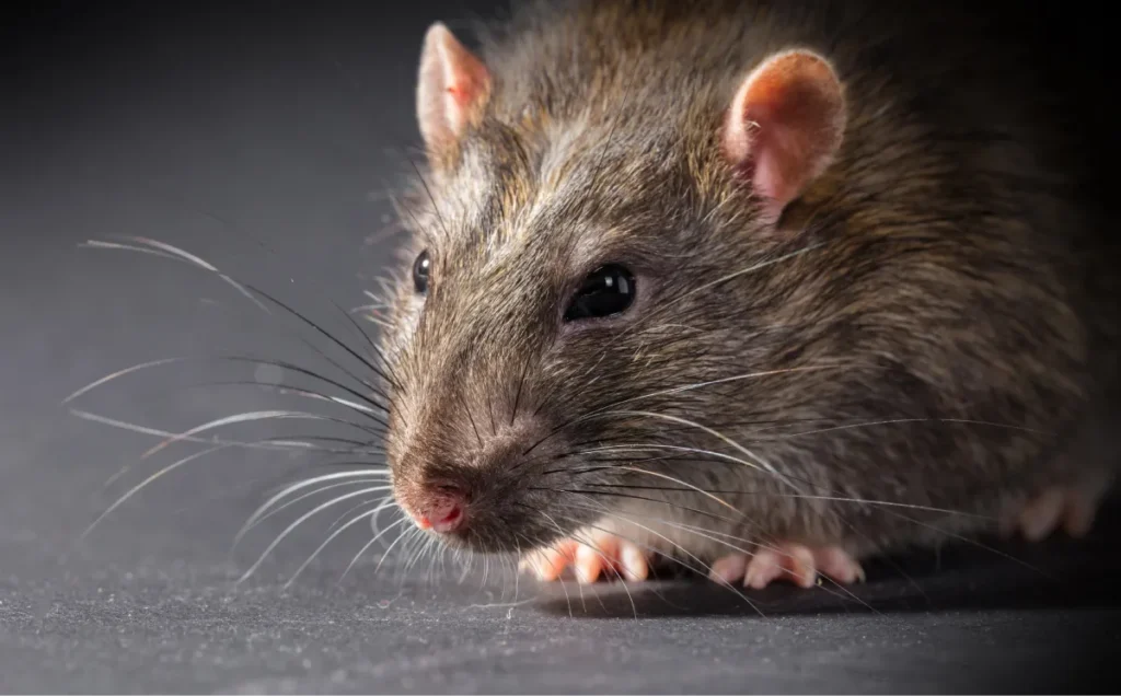 closed up rat